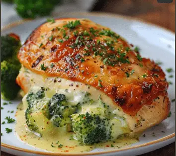 Broccoli Cheese Stuffed Chicken Breast