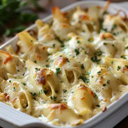 Million Dollar Chicken Alfredo Stuffed Shells