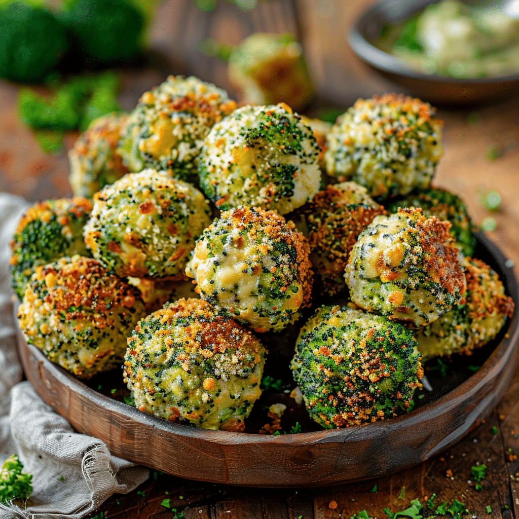 Baked Broccoli Cheese Balls