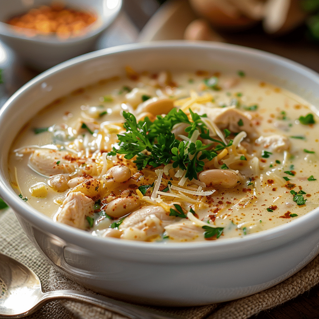 Cajun White Chicken Chili