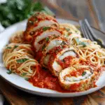 Chicken Parmesan Stuffed with Cream Cheese