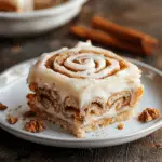 Cinnamon Roll Poke Cake