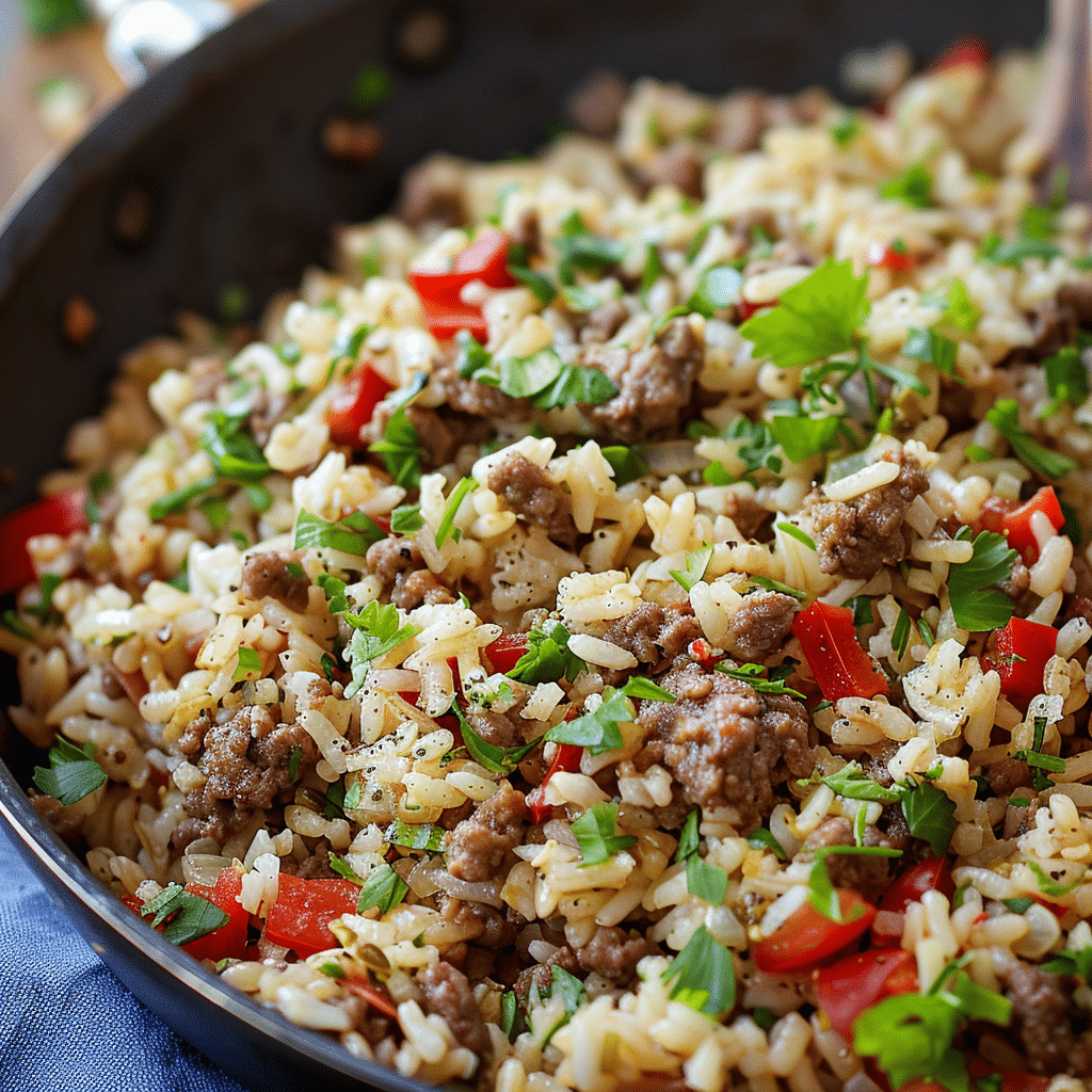 Dirty Rice with Ground Beef