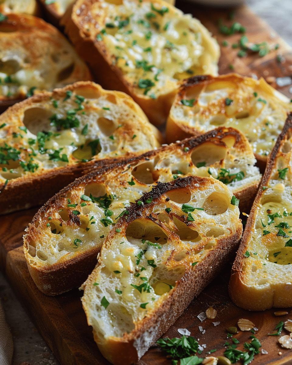 Garlic Bread with Sliced Bread