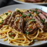 Garlic Butter Steak Lightning Noodles