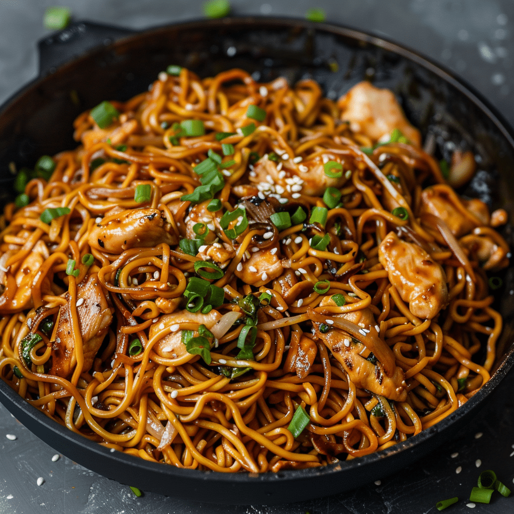 Garlic Chicken Lo Mein