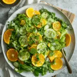 Green Salad with Orange Ginger Dressing