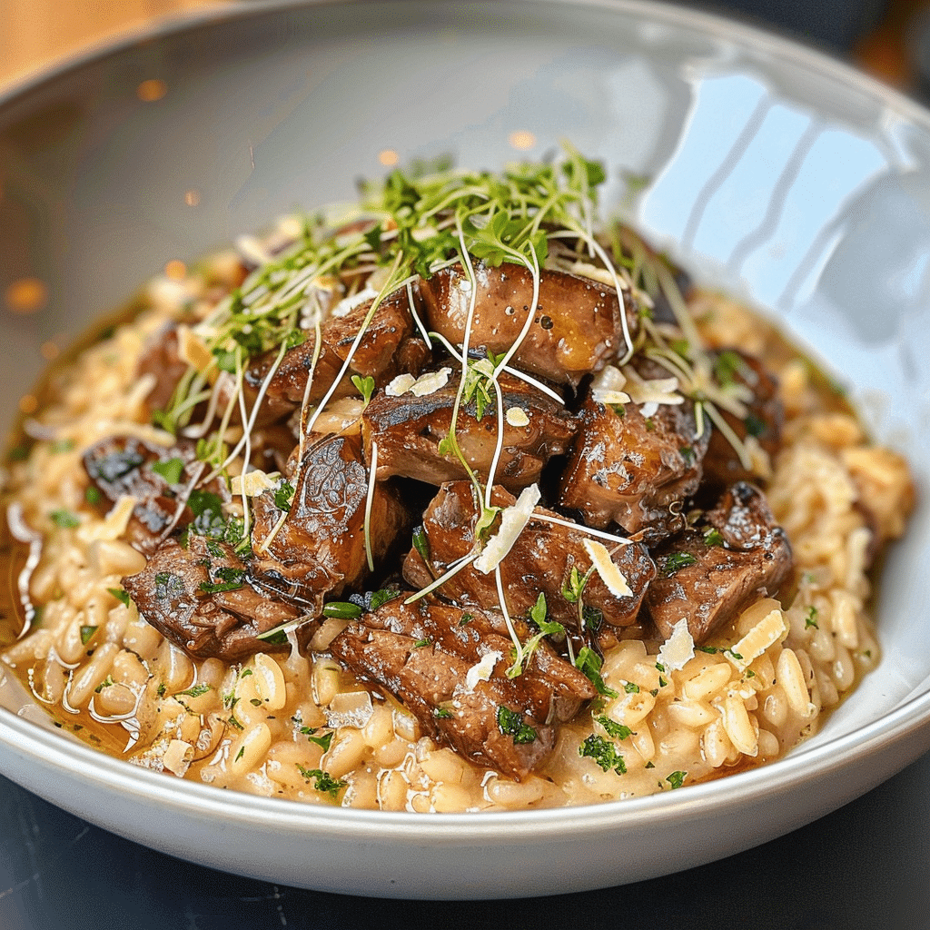 Guinness Cheddar Risotto