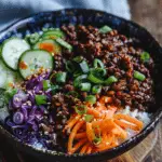 Delicious Korean Ground Beef Bowl