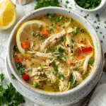 Mediterranean Lemon Chicken Soup