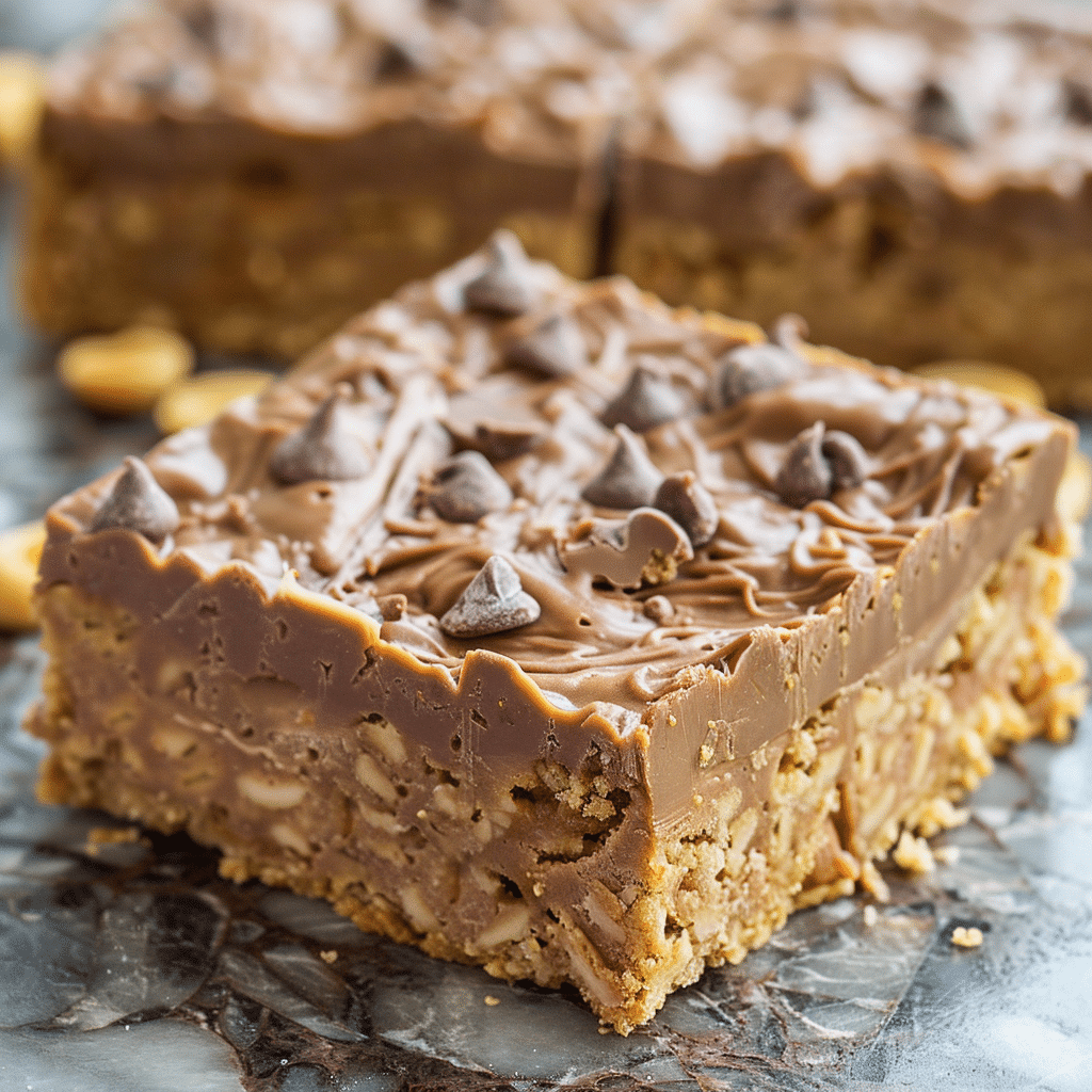 Peanut Butter Lunch Lady Cookie Bars 