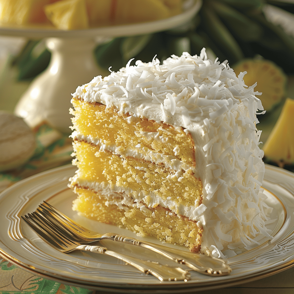 Pineapple Coconut Cake