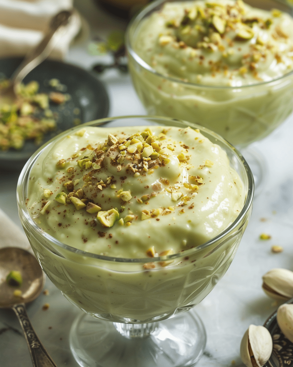 Homemade Pistachio Pudding