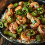 Smothered Okra with Shrimp