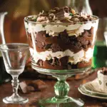 St. Patrick’s Day Brownie Trifle