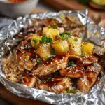 Teriyaki Chicken and Pineapple Foil Packets