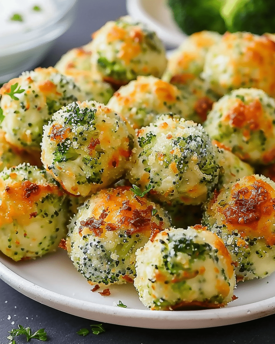 Baked Broccoli Cheese Balls
