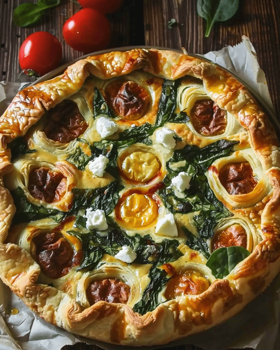 Savory Spinach and Feta Breakfast Galette