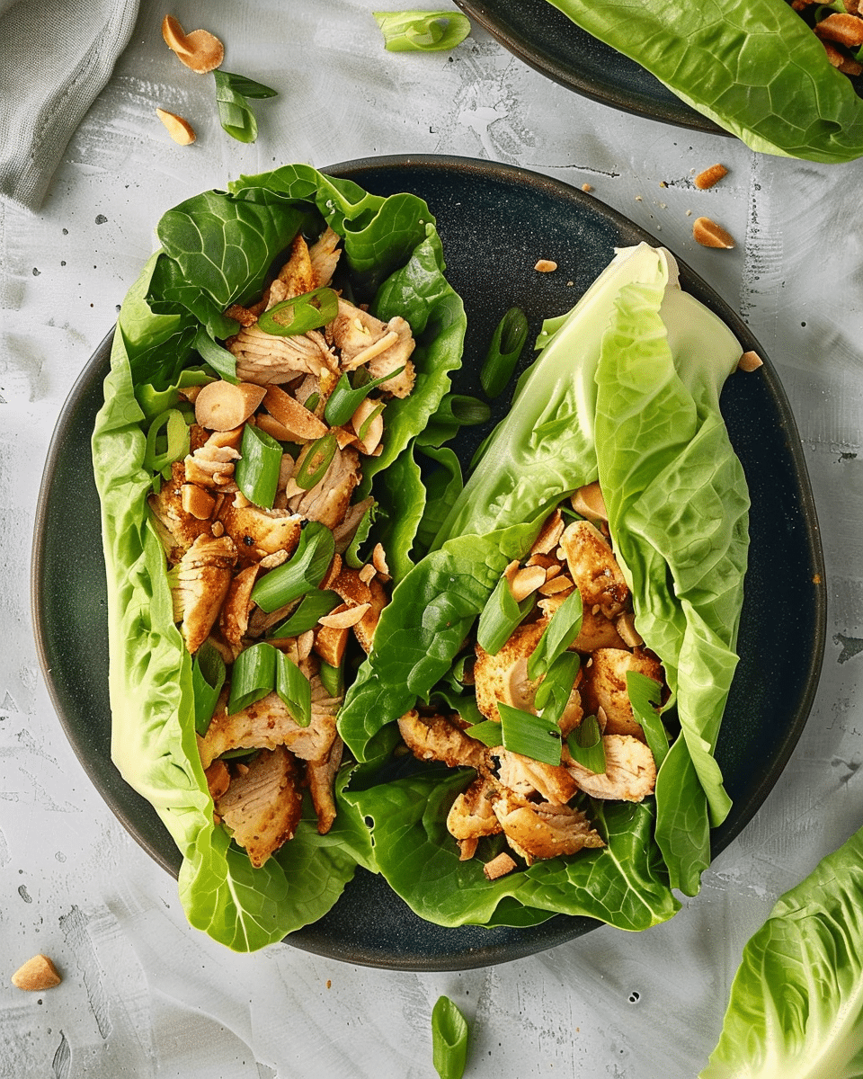 Thai Chicken Lettuce Wraps