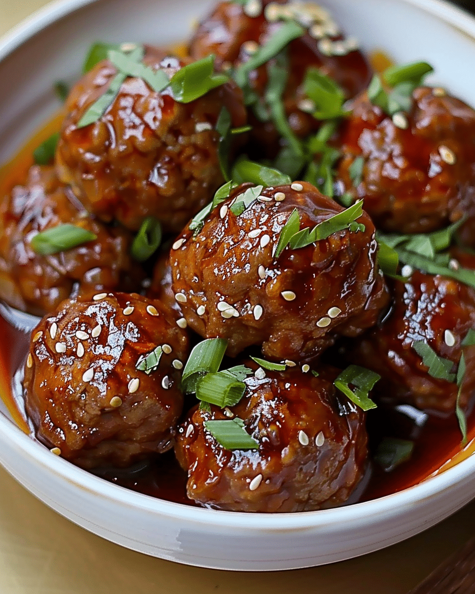 Asian Meatballs Crockpot 