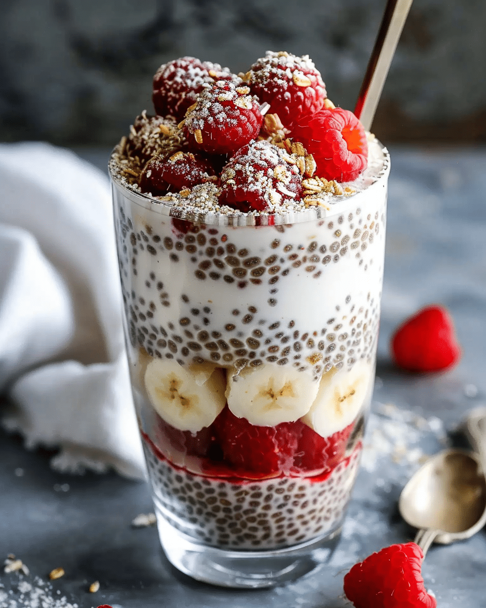 Vanilla Bean and Chia Pudding Parfait