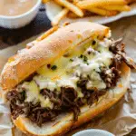 Cheesy Hot Beef Sandwich