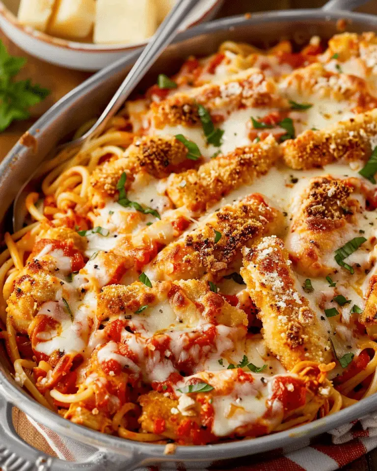 Chicken Parmesan Casserole TheFamilyCooking
