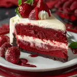 Red Velvet Strawberry Cheesecake