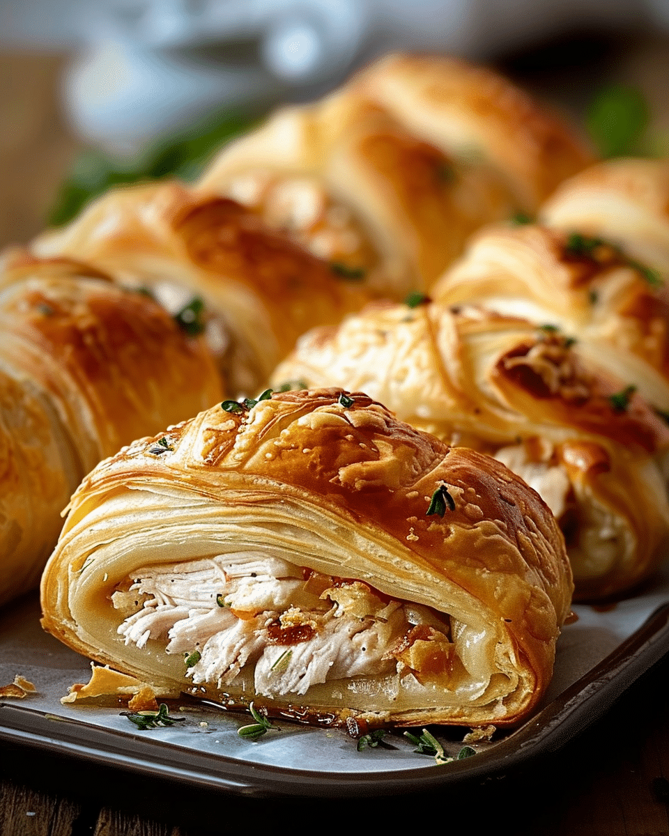 Baked Chicken Stuffed Crescent Rolls