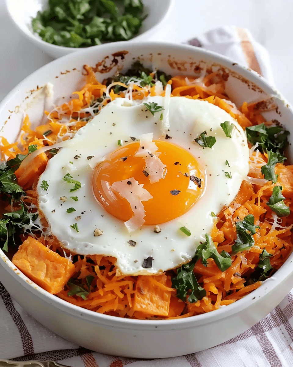 Sweet Potato Hash with Eggs