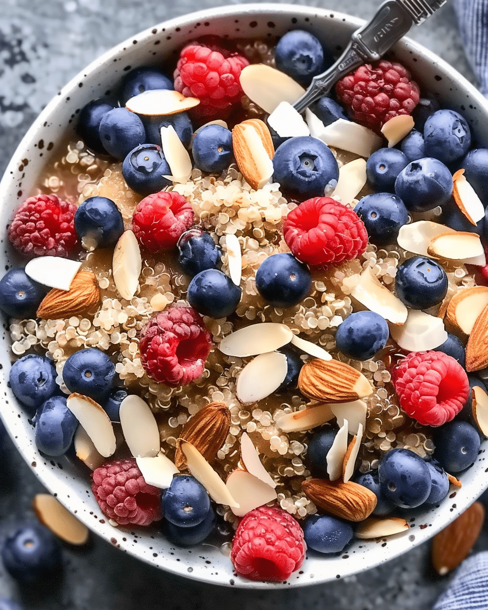 Blueberry Almond Quinoa Bowl