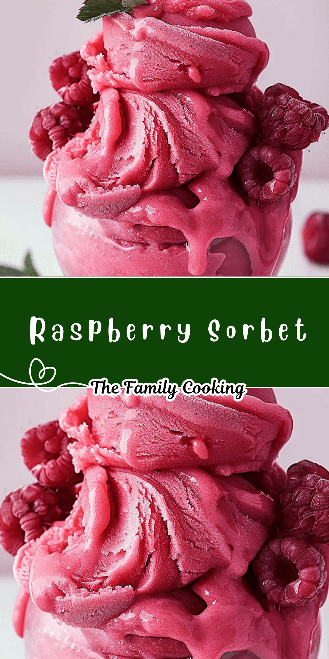 Winco Raspberry Sorbet Raspberry Sorbet | TheFamilyCooking