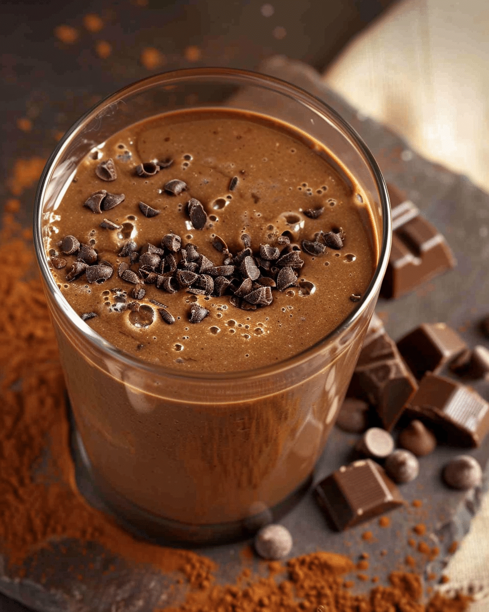 Chocolate Peanut Butter Smoothie