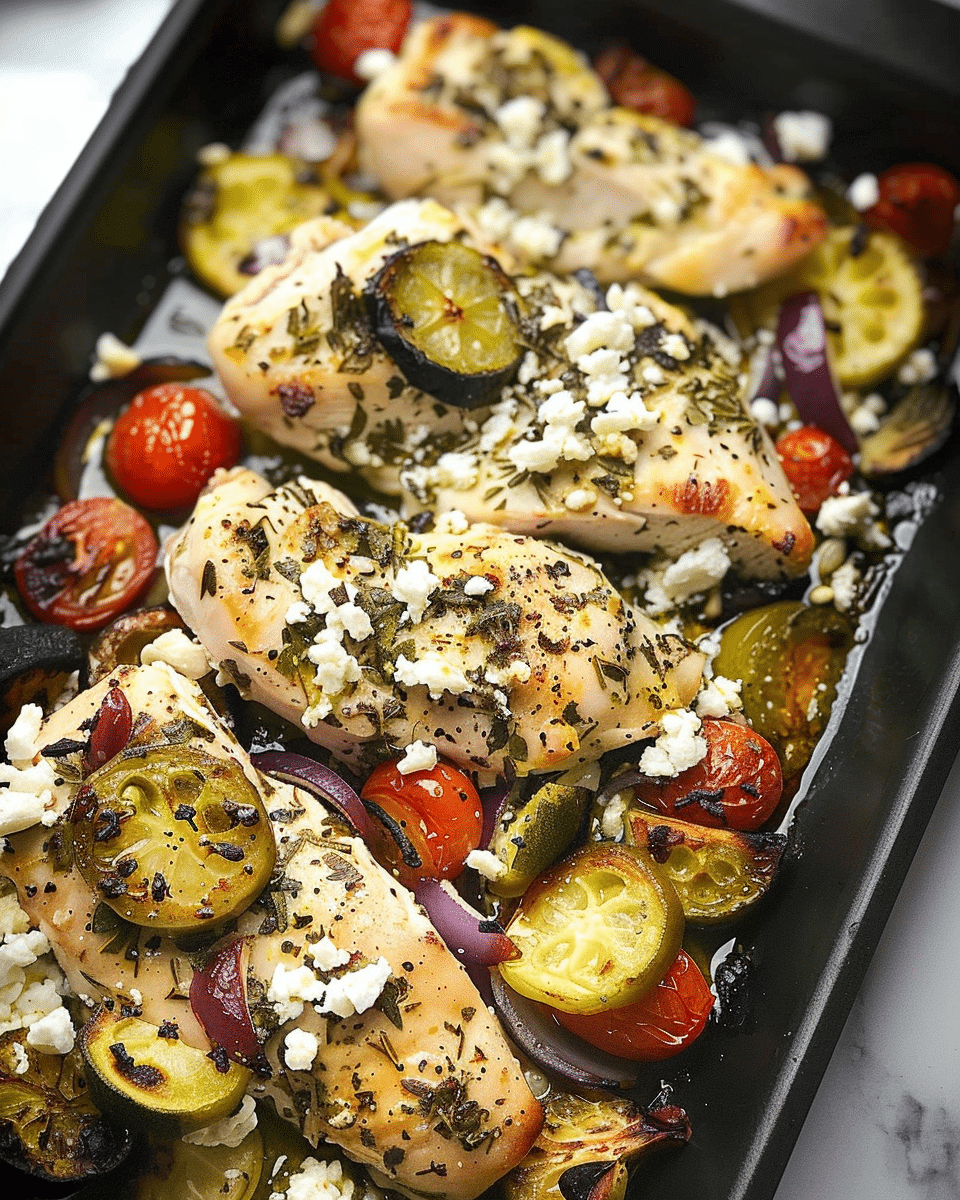 Greek Sheet Pan Chicken Dinner