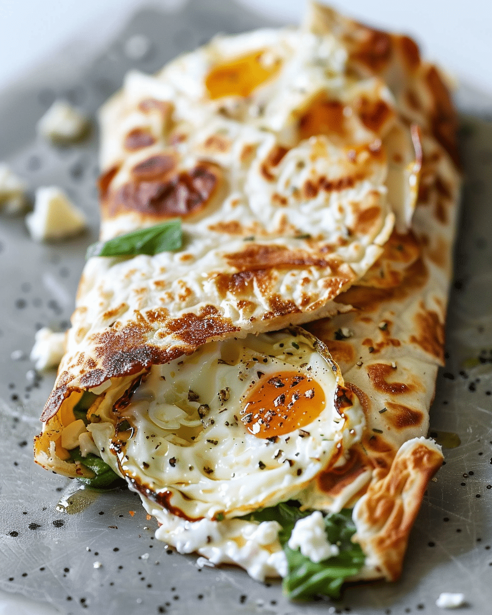 Cottage Cheese and Egg Flatbread