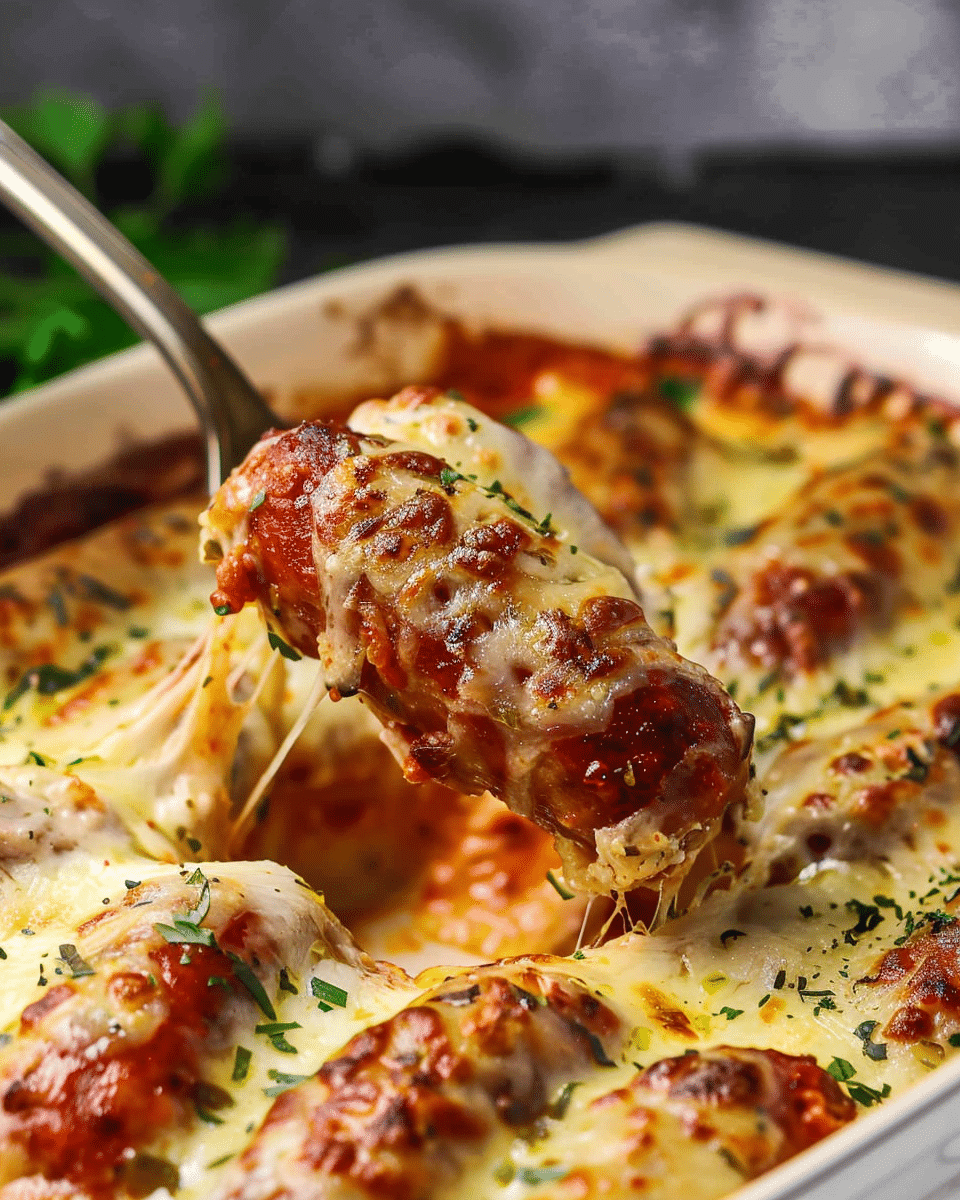 Cheesy Baked Italian Sausage