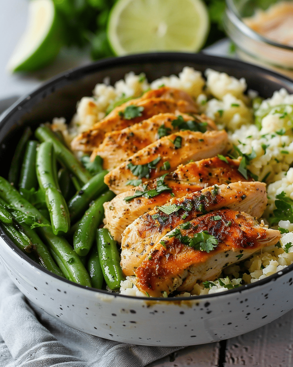 Cilantro Lime Chicken and Cauliflower Rice