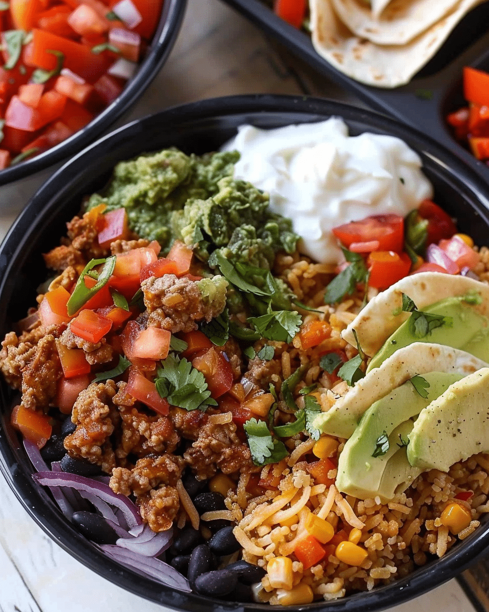 No Cook Burrito Bowls