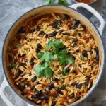 One-Pot Taco Orzo with Black Beans