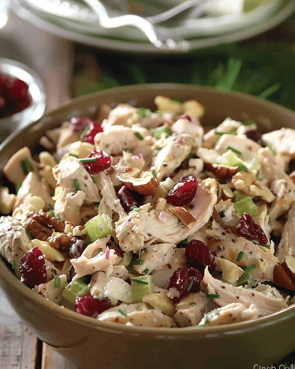 Cranberry Walnut Chicken Salad