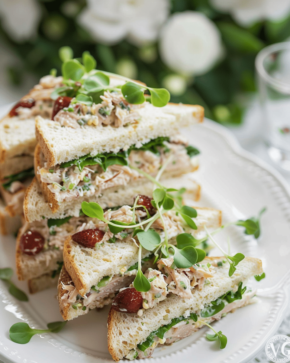 Turkey Salad Tea Sandwiches