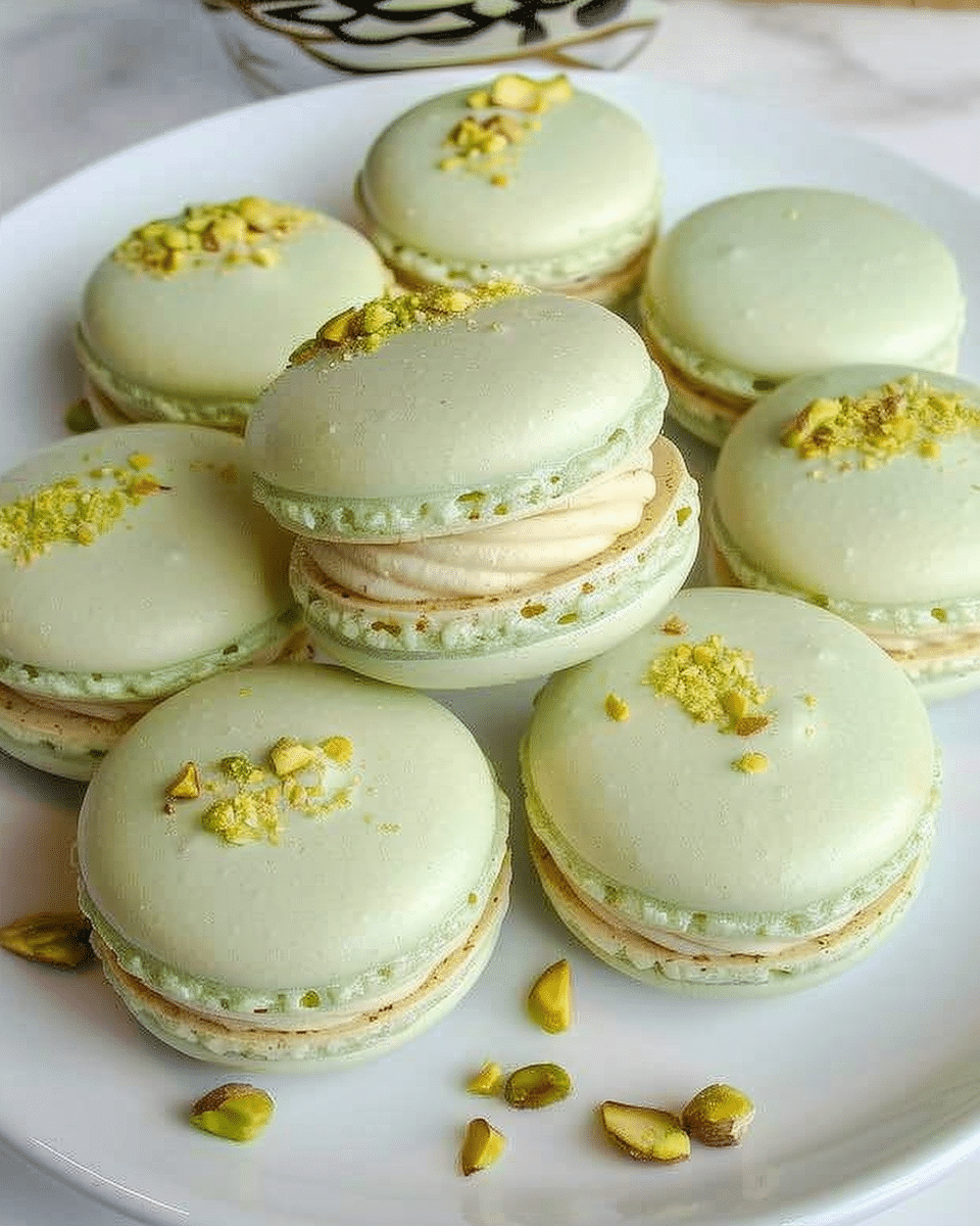Pistachio Macarons
