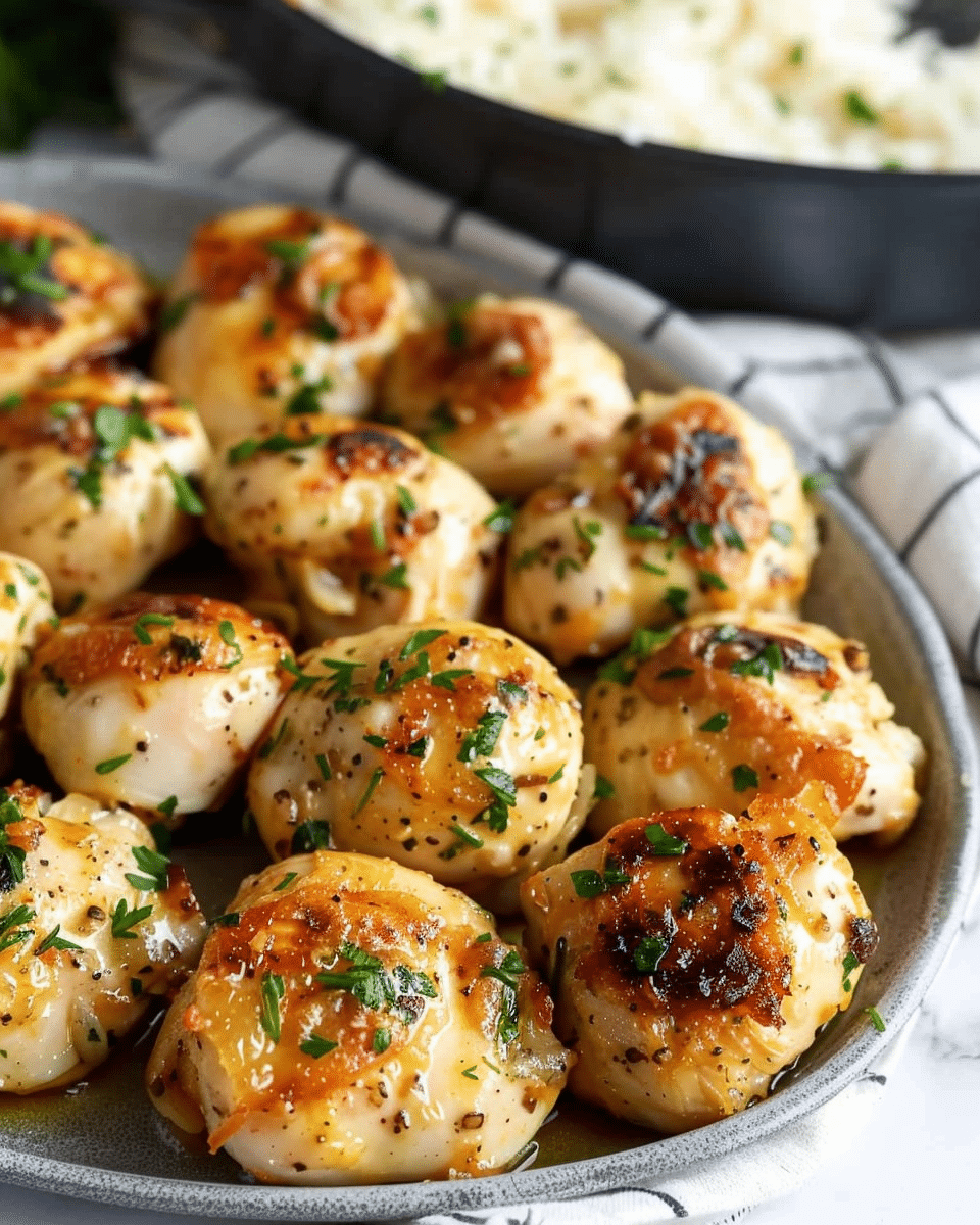 15 Minute Garlic Butter Chicken Bites