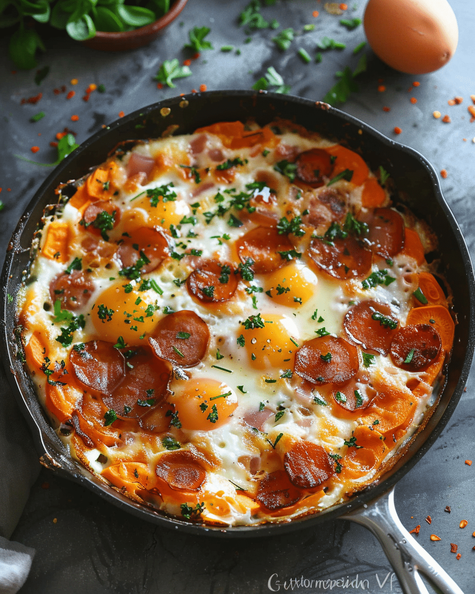 Breakfast Skillet with Sweet Potatoes