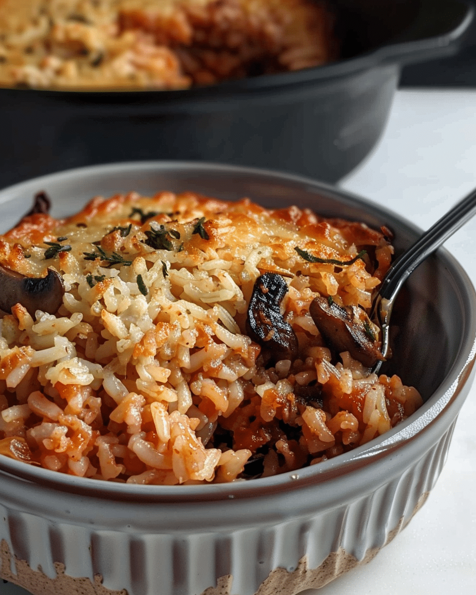 Baked Mushroom Rice