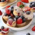 Berry Protein Pancake Bites