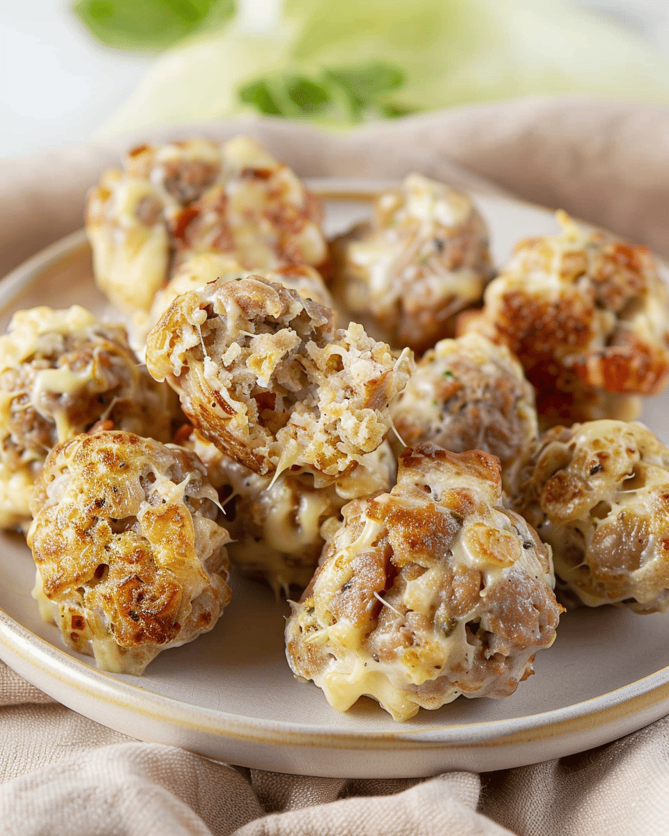 Sausage Balls with Cream Cheese