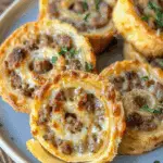 Keto Sausage Cream Cheese Pinwheels