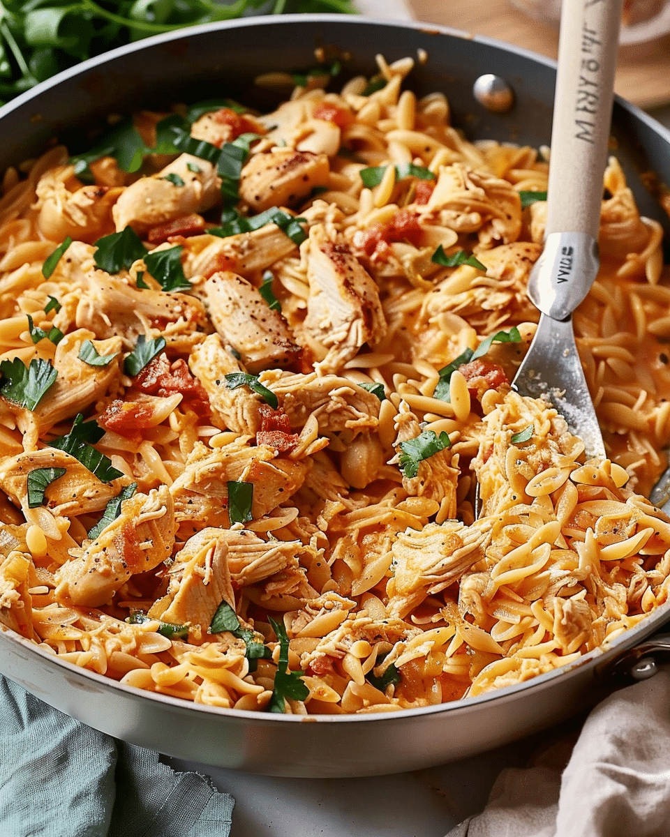 One Pan Chicken Orzo