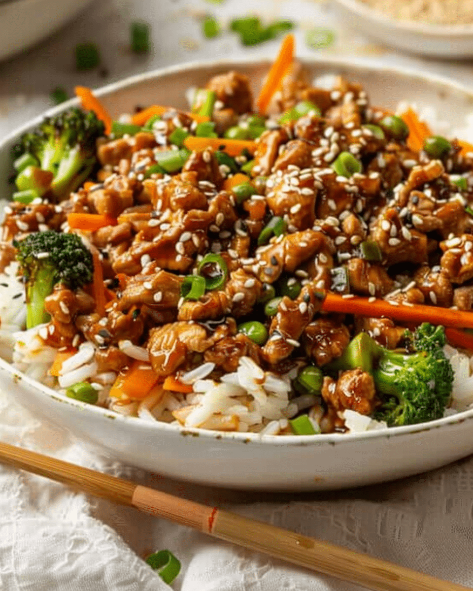 Ground Turkey Teriyaki Stir Fry